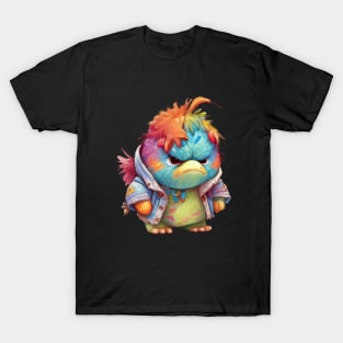 Colorful Bird Cute Adorable Humorous Illustration T-Shirt